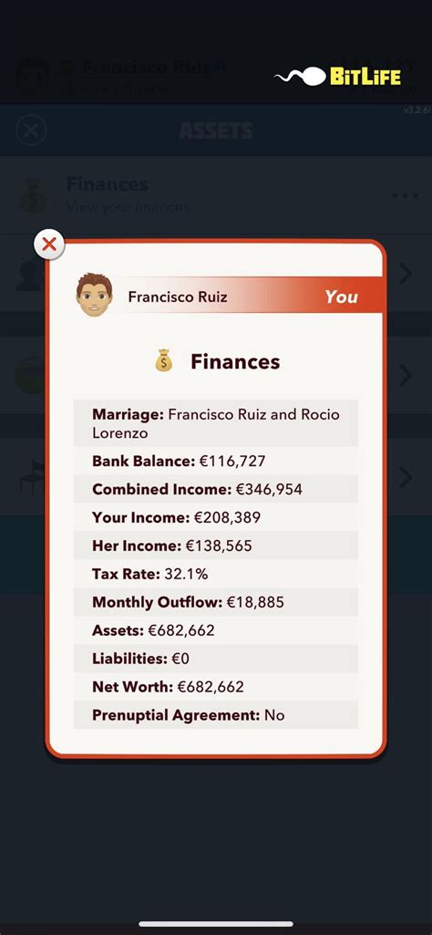 bitlife monthly outflow